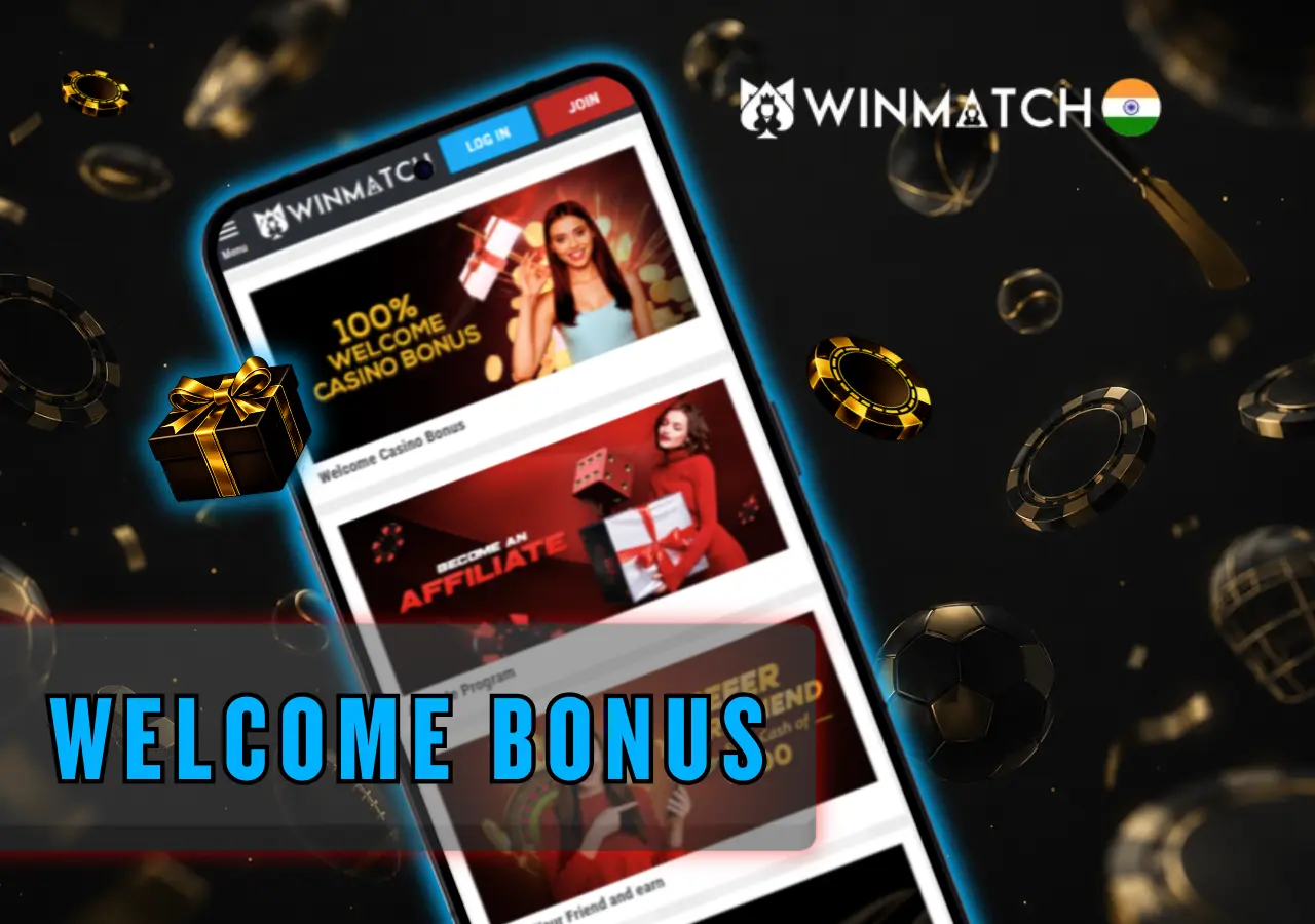 winmatch welcome bonus mobile app